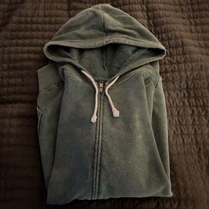 M, faded green oversized zip up from kohl’s
